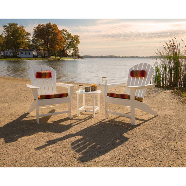 Polywood South Beach Adirondack Ottoman In Schiefergrau – Witterungsbeständiger Hocker Aus Recyceltem HDPE, 20 Jahre Garantie